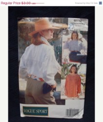 8118 VOGUE EZ LOOSE YOKE COLLAR OR NOT SHIRT PATTERN 8-12